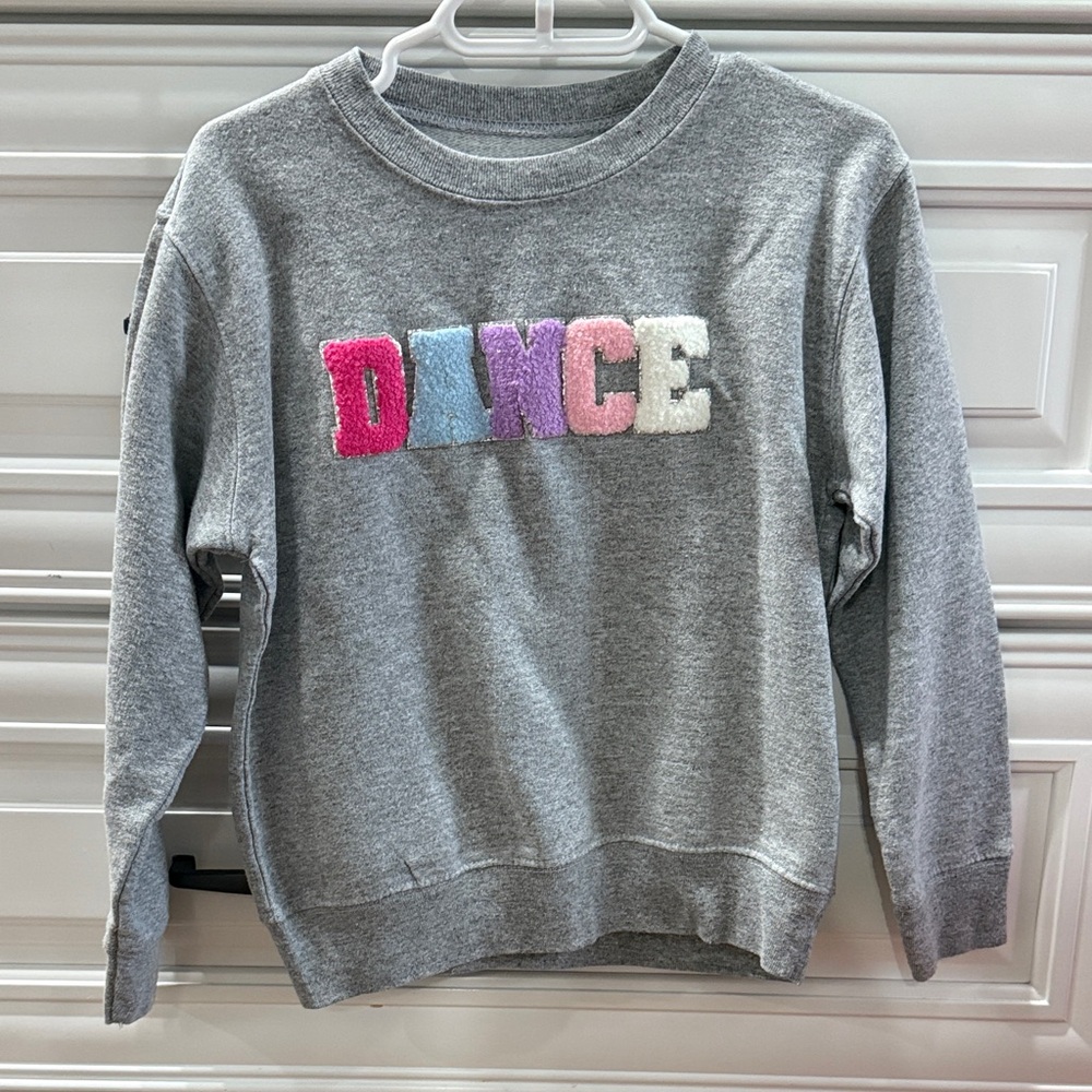 Sweet Wink Gray Sweatshirt with DANCE' Patch